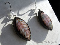 Little Easter Pastels Leaf Earrings Pysanky Eggshell Jewelry by So Jeo : pysanky pysanka ukrainian easter egg batik art eggshell jewelry pendants earrings drop dangle etched flowers gift women accessories accessory pendant necklace bail crystal finding sterling silver filled sojeo flowers celtic purple white red pink brown green purple orange cream burgundy magenta teal turqoise crows crow blue black so jeo art handmade